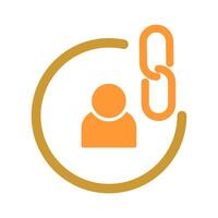Contact Links Icon Design vector