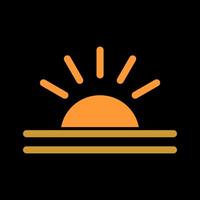 Sunrise Icon Design vector