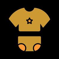 Baby Clothes Icon Design vector