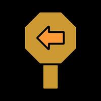 Left Arrow Icon Design vector