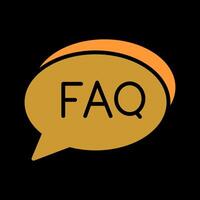 FAQ Section Icon Design vector