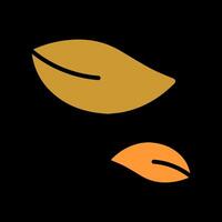 Leaf Fluttering in Wind Icon Design vector