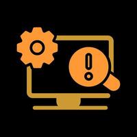 Troubleshooting Icon Design vector