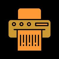 Barcode Printing Icon Design vector