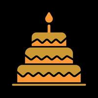 Cake Topper Icon Design vector