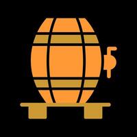 Wine Cask Icon Design vector