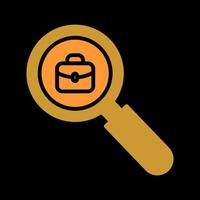Job Hunting Icon Design vector