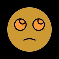Face with Rolling Eyes Icon Design vector