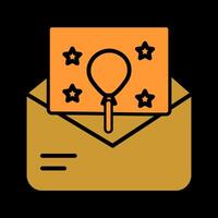 Party Invitation Icon Design vector