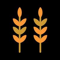 Sheaf of Rice Icon Design vector