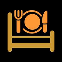 Breakfast in Bed Icon Design vector