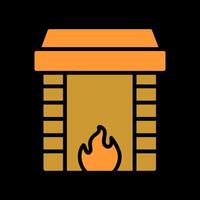 Fireplace Icon Design vector