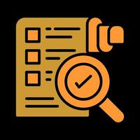 Profile Evaluation Icon Design vector