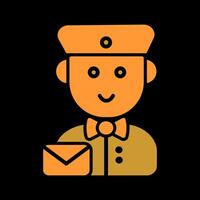 Mail Carrier Icon Design vector
