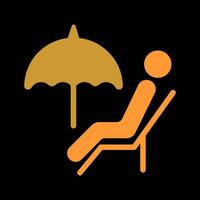Relaxing Day Icon Design vector