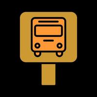 Bus Stop Icon Design vector
