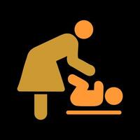 Changing Table Icon Design vector