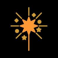 Sparklers Icon Design vector