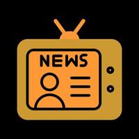 Newsreader Icon Design vector