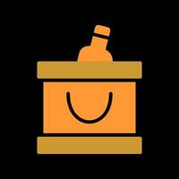 Wine Cooler Icon Design vector