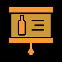 Wine Presentation Icon Design vector