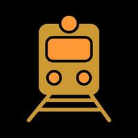 Railway Car Icon Design vector