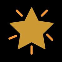 Glowing Star Icon Design vector