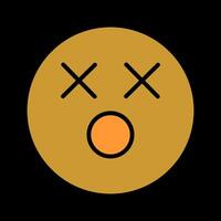 Dizzy Face Icon Design vector