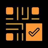 QR Code Checkout Icon Design vector