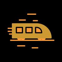High Speed Train Icon Design vector