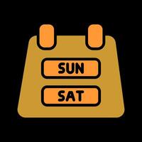 Weekend Getaway Icon Design vector