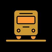 Oncoming Bus Icon Design vector
