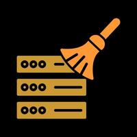 Data Cleaning Icon Design vector