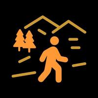Nature Walk Icon Design vector