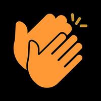 Clapping Hands Icon Design vector