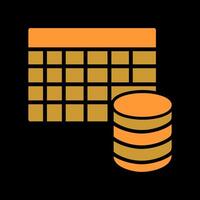 Table Data Icon Design vector