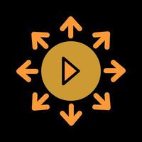 Viral Content Icon Design vector