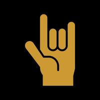 Love You Gesture Icon Design vector