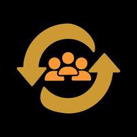 Career Change Icon Design vector