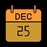 25 December Icon Design vector