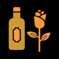 Wine and Roses Icon Design vector