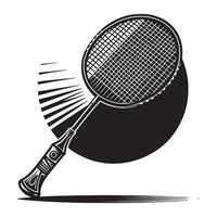 Badminton Serve Silhouette vector