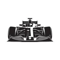 Formula Racing Pit Stop Silhouette vector