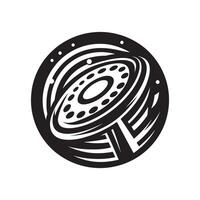 Frisbee Player Throwing Silhouette vector