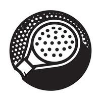 Pickleball Player Silhouette in Action vector