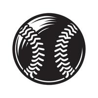 Softball Player Ready to Bat Silhouette on White Background vector