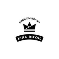 The logo for king royal is shown on a white background vector