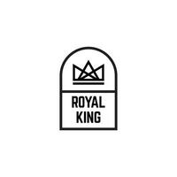 Royal king logo vector