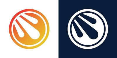 Two logos with the same design vector