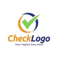 Check logo design template vector